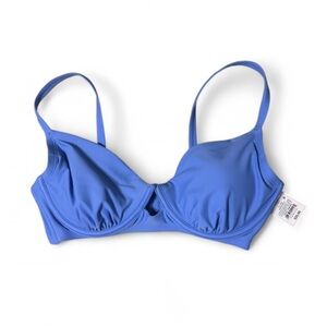 Blue Underwire Swimtop